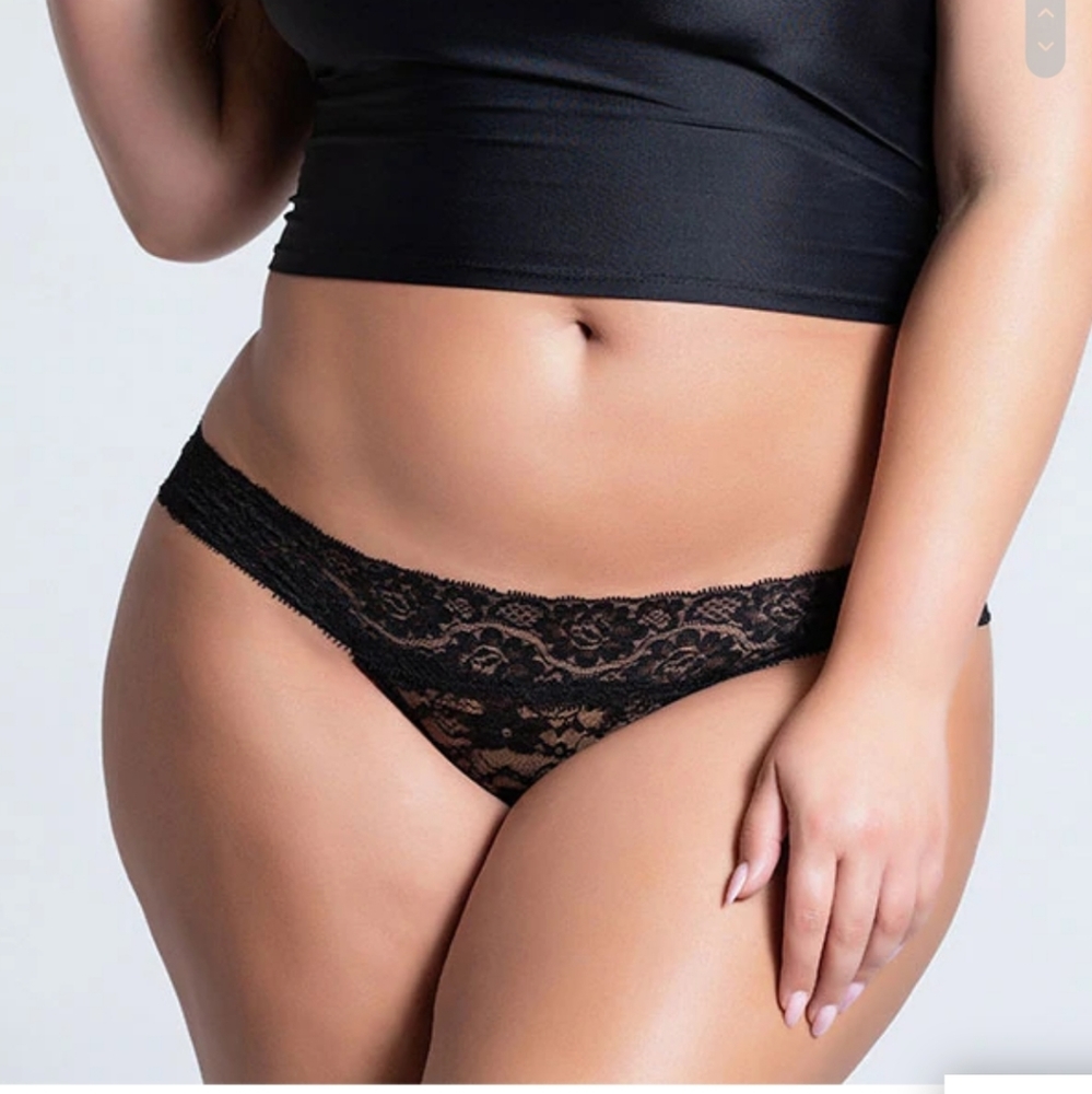 2 pairs sexy lace thong panties NWT sixe 2x